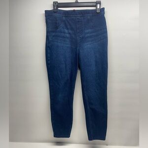 Spanx womens cropped skinny pants size L